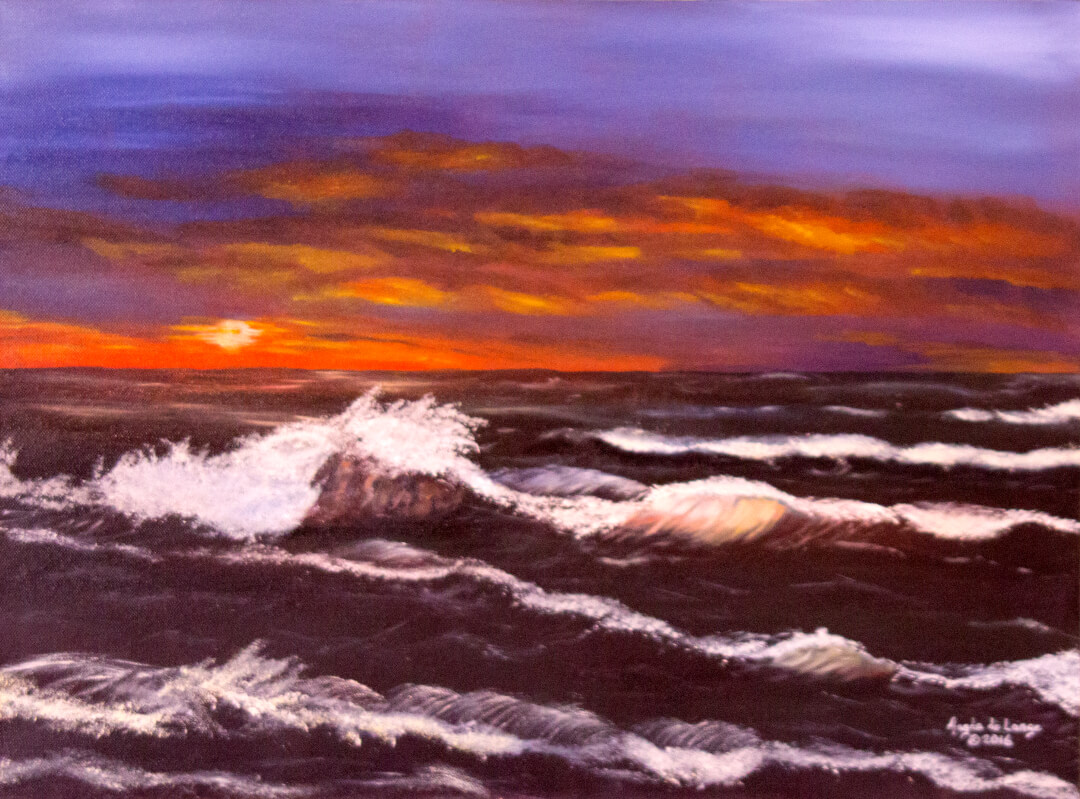 Rough Seas Oil Painting
